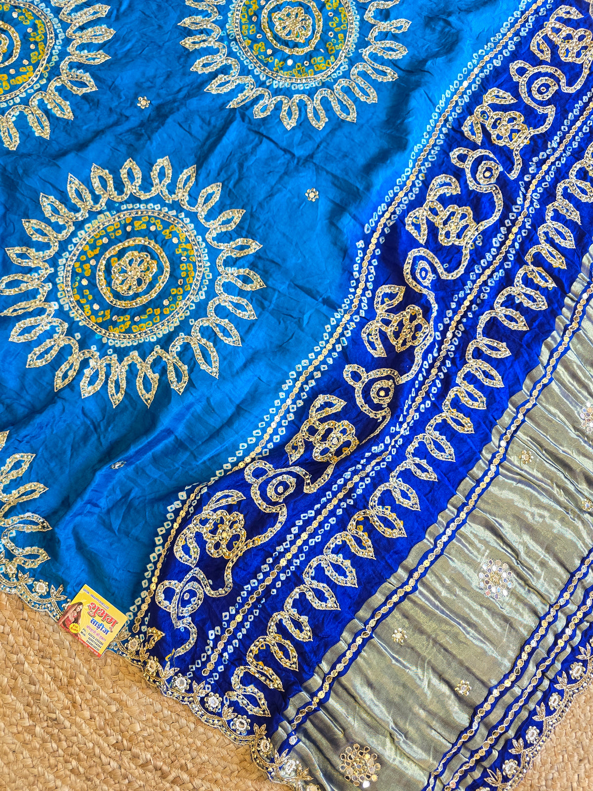 Pure Bandhani Saree 3