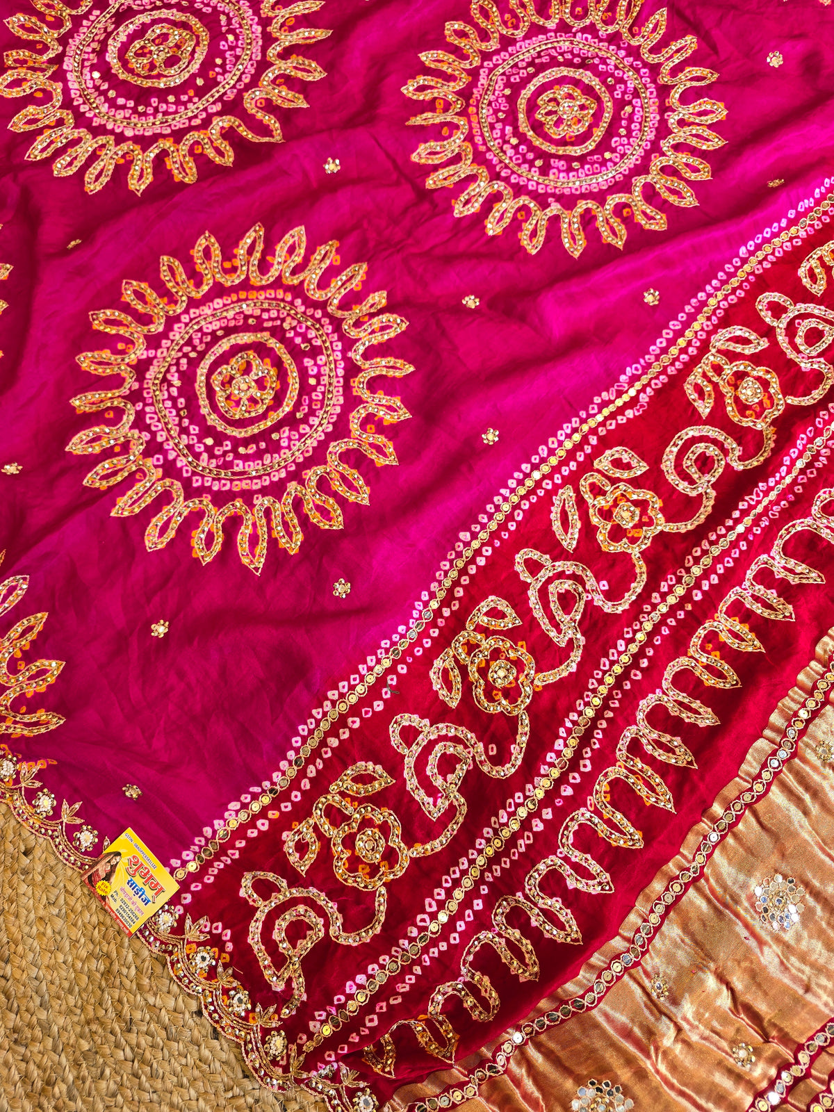 Pure Bandhani Saree 3