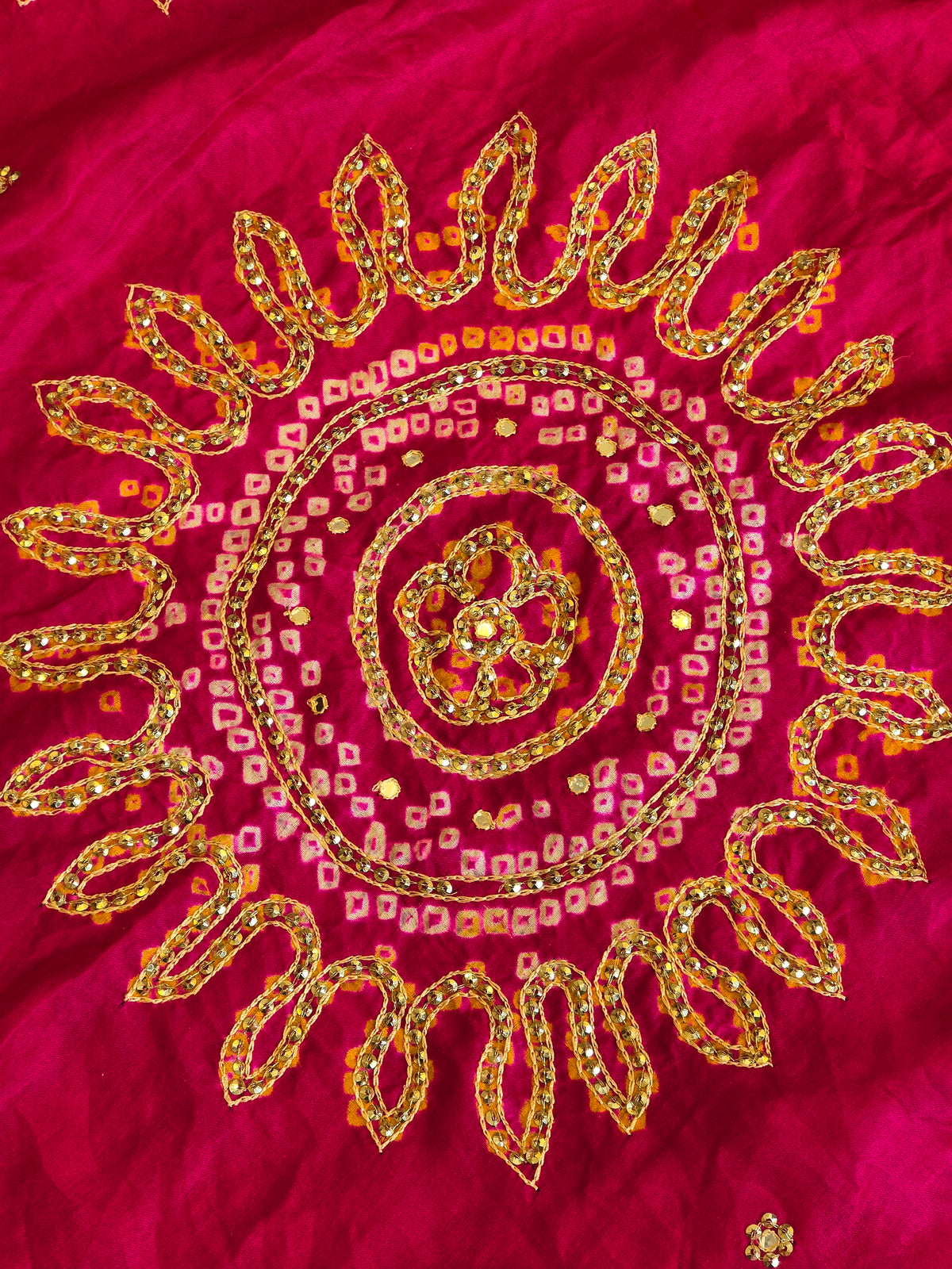 Pure Bandhani Saree 3