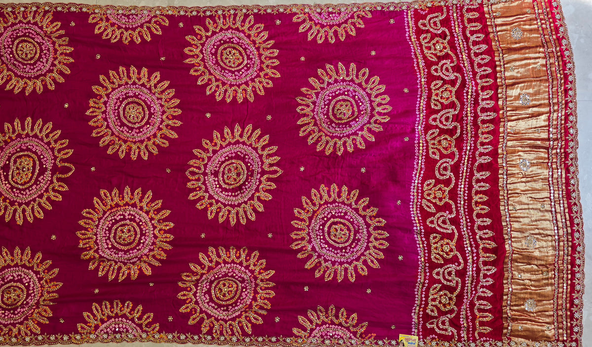 Pure Bandhani Saree 3