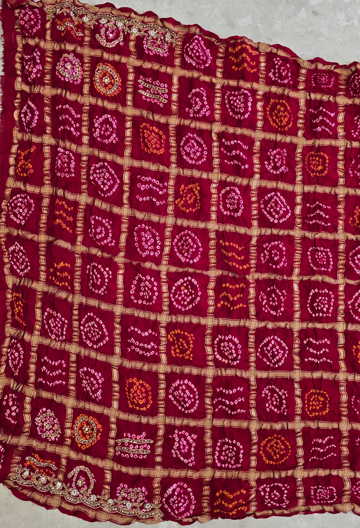 Pure Bandhani Saree 3
