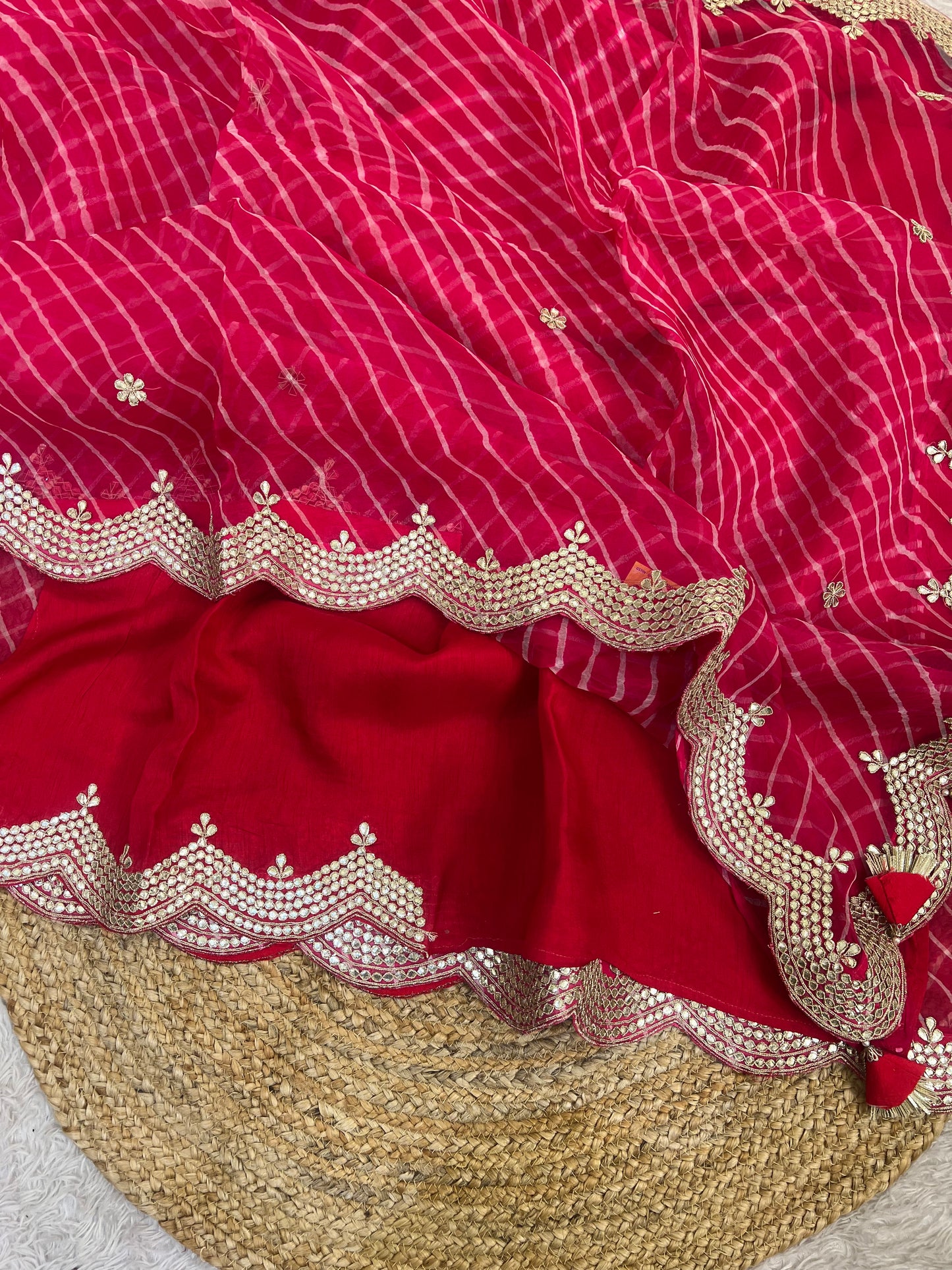 Pure Organza Lehriya
