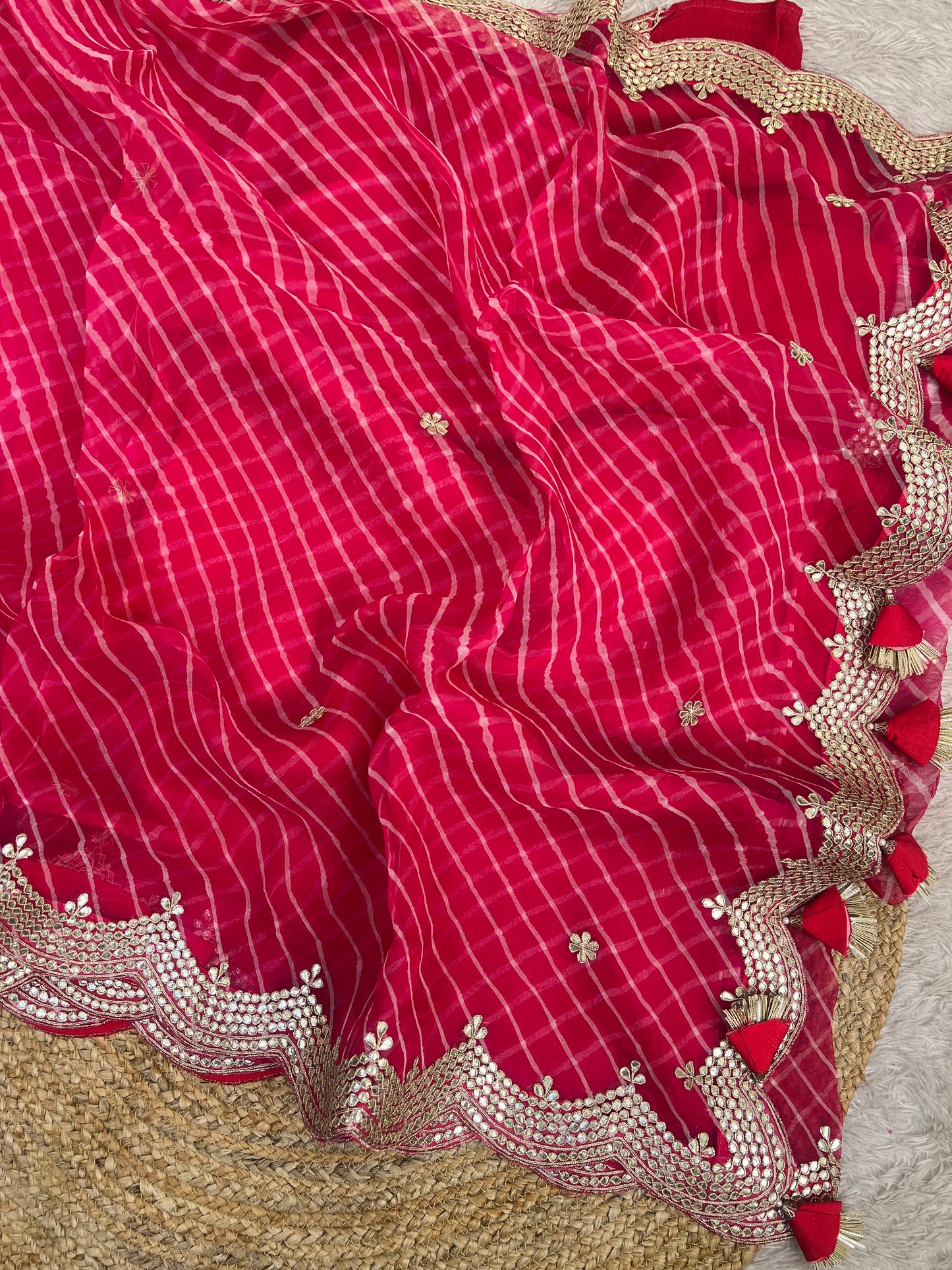 Pure Organza Lehriya