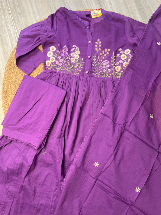 Pure Cotton 3 Piece Suit Set