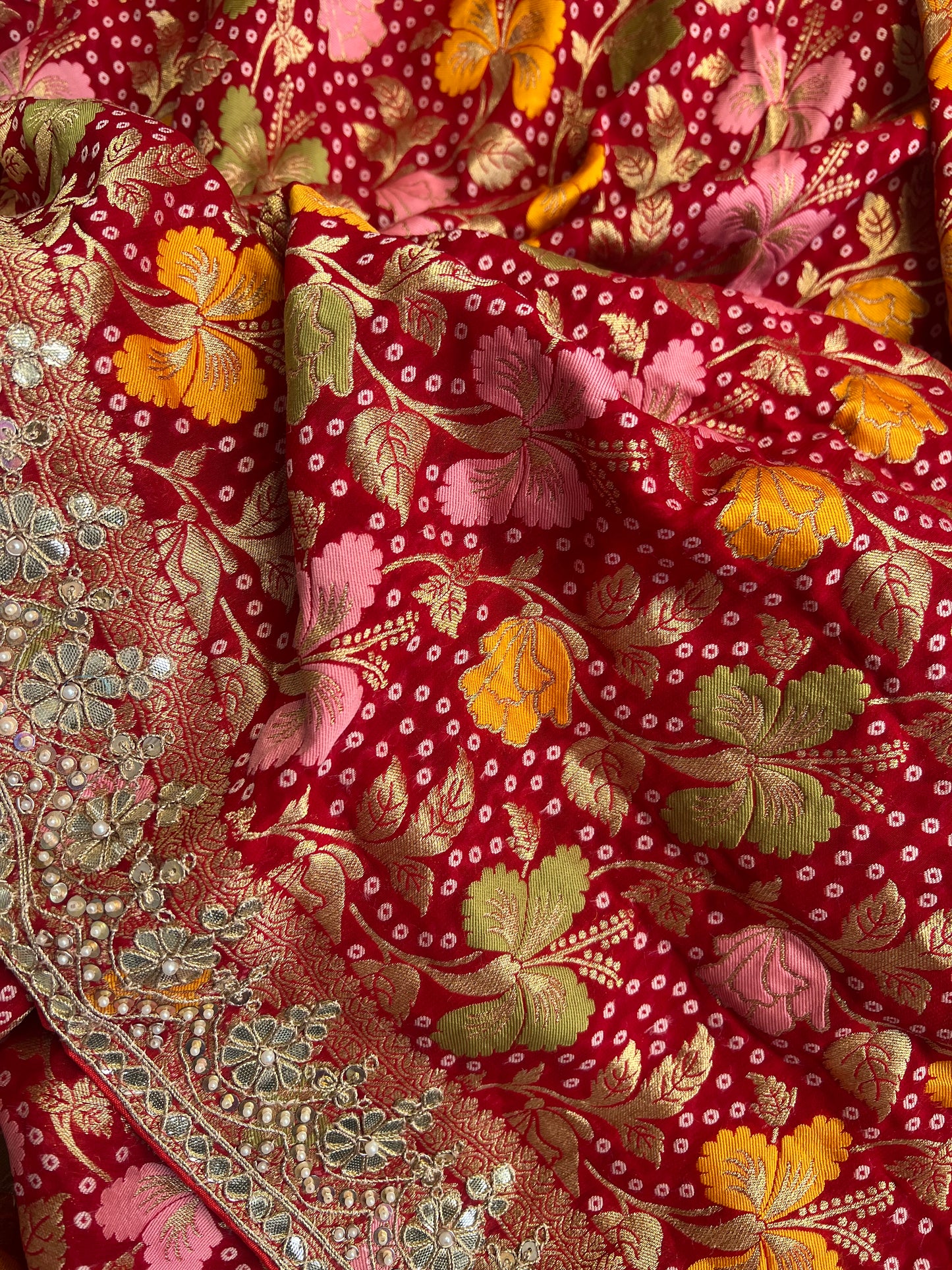 Banarasi Georgette Khaddi x Gotapatti Saree ❤️