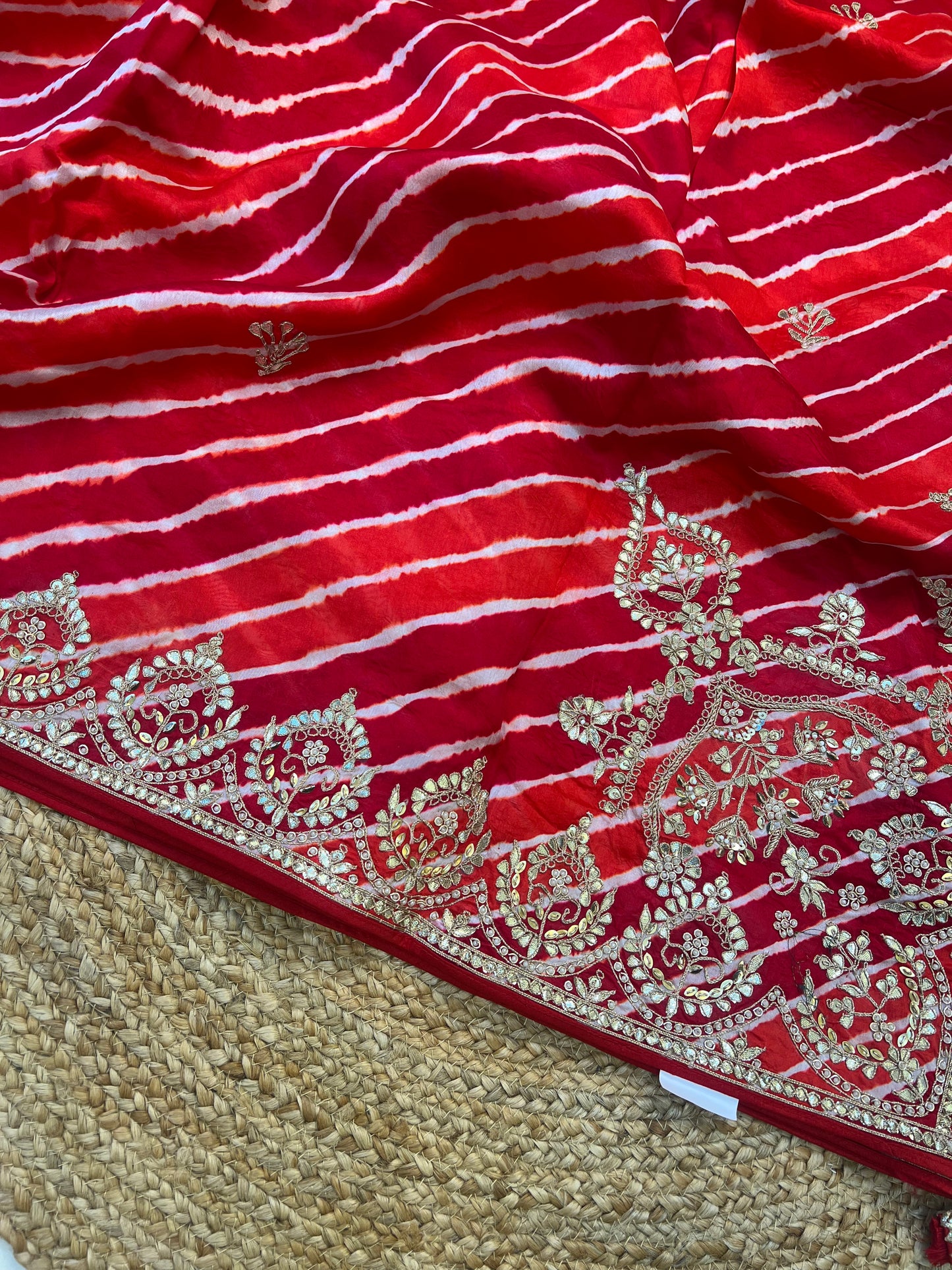 Pure Tussar Silk Lehriya