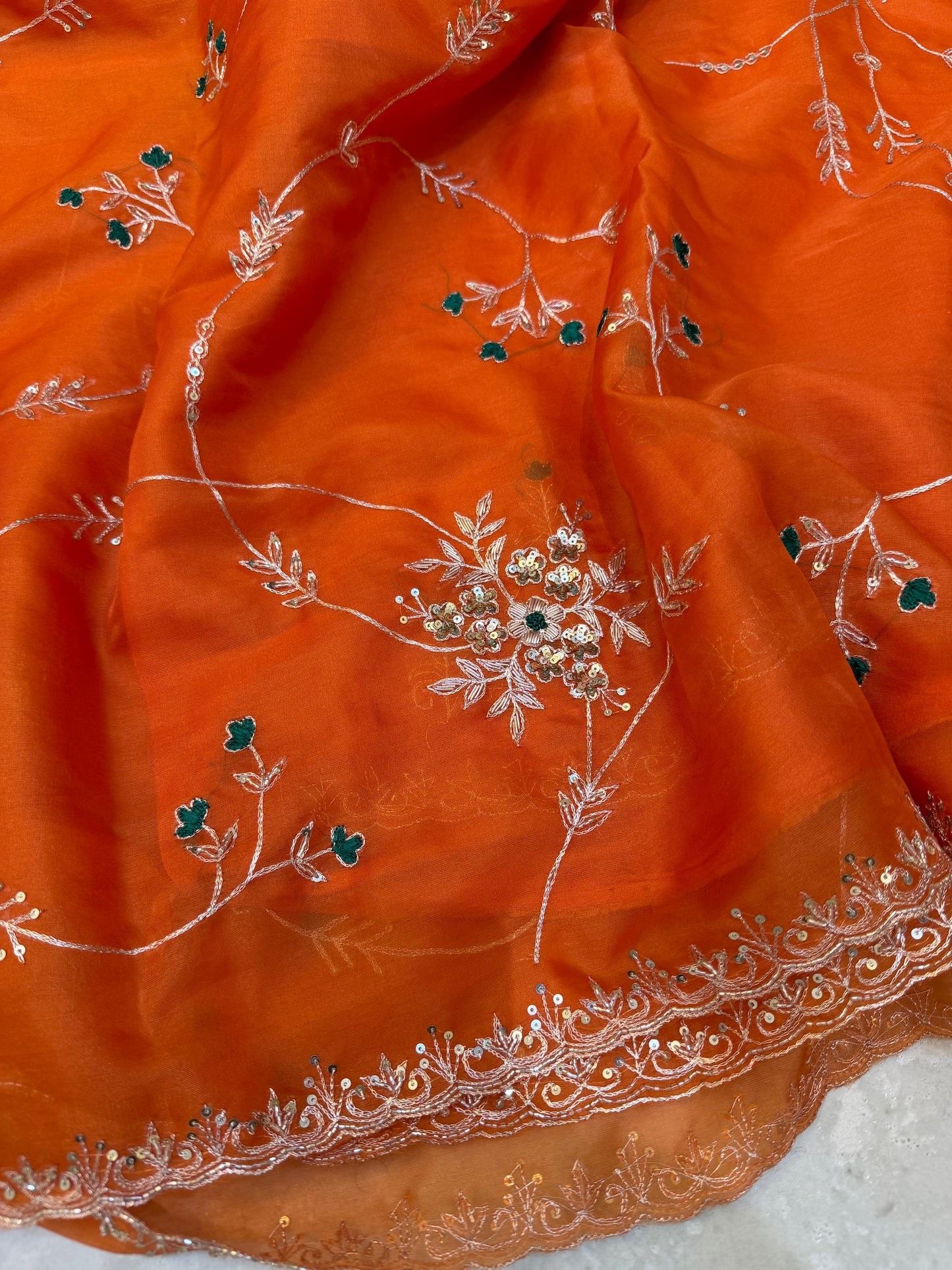 Vintage Work Saree