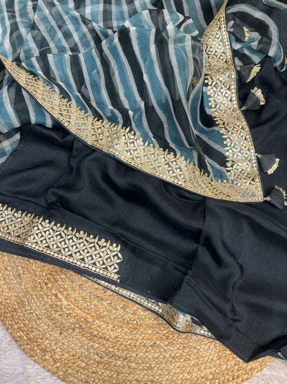 Pure Organza Lehriya