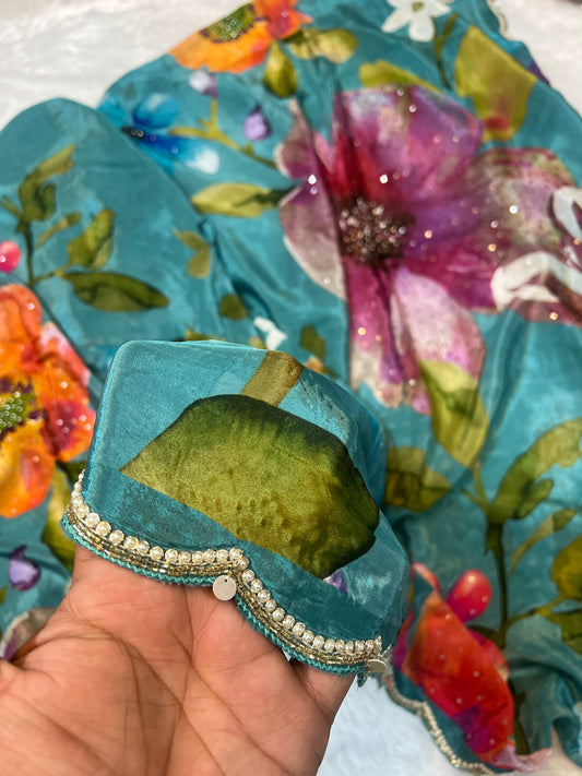 Crepe silk saree