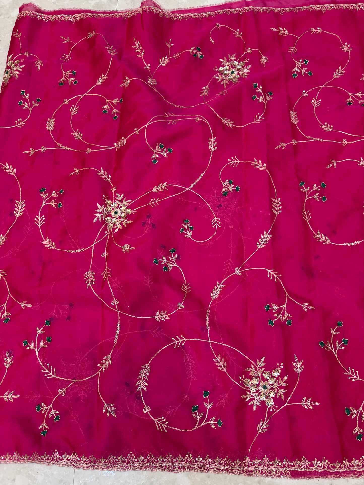 Vintage Work Saree