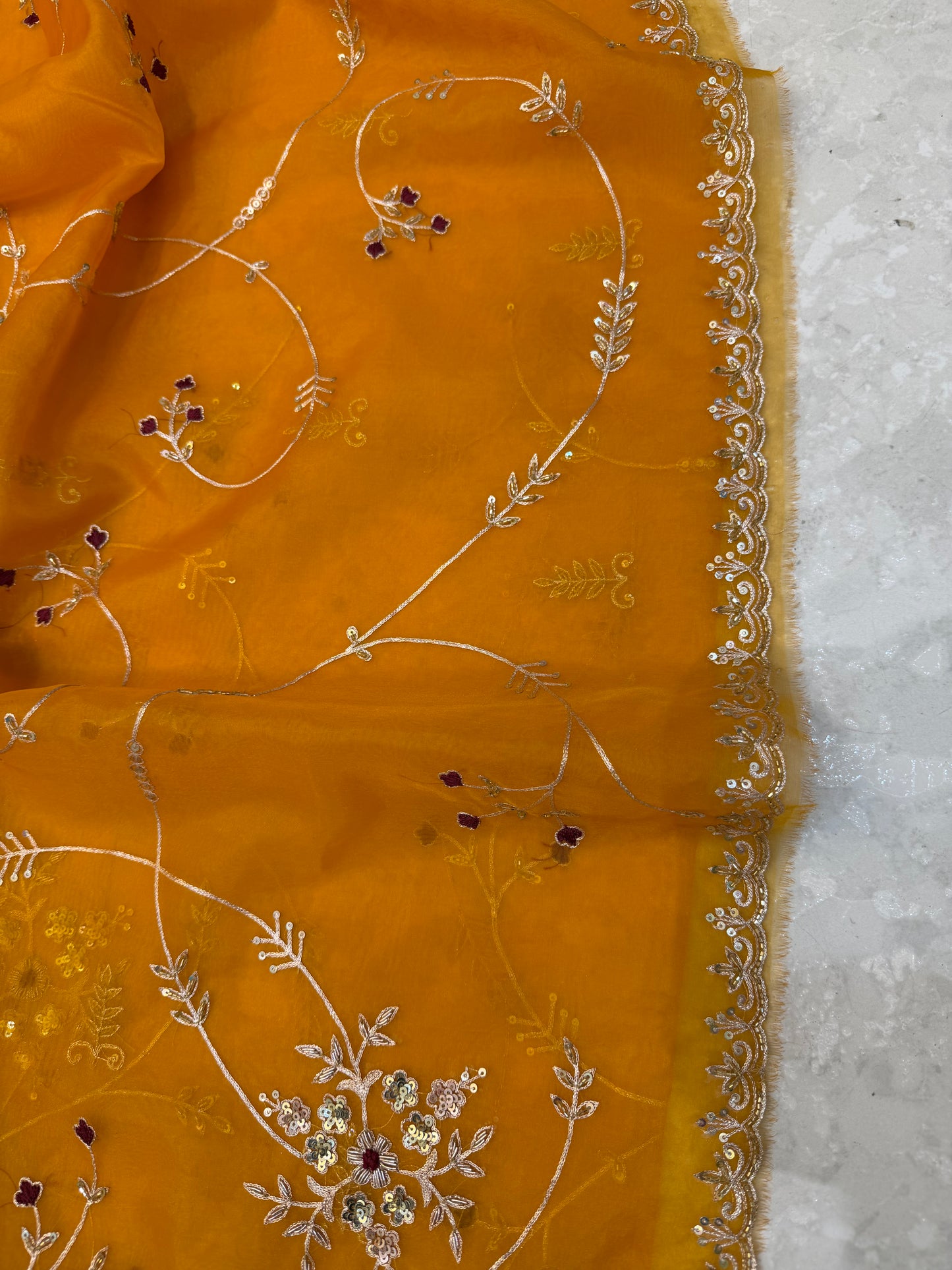 Vintage Work Saree