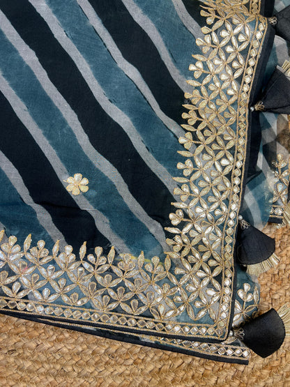 Pure Organza Lehriya