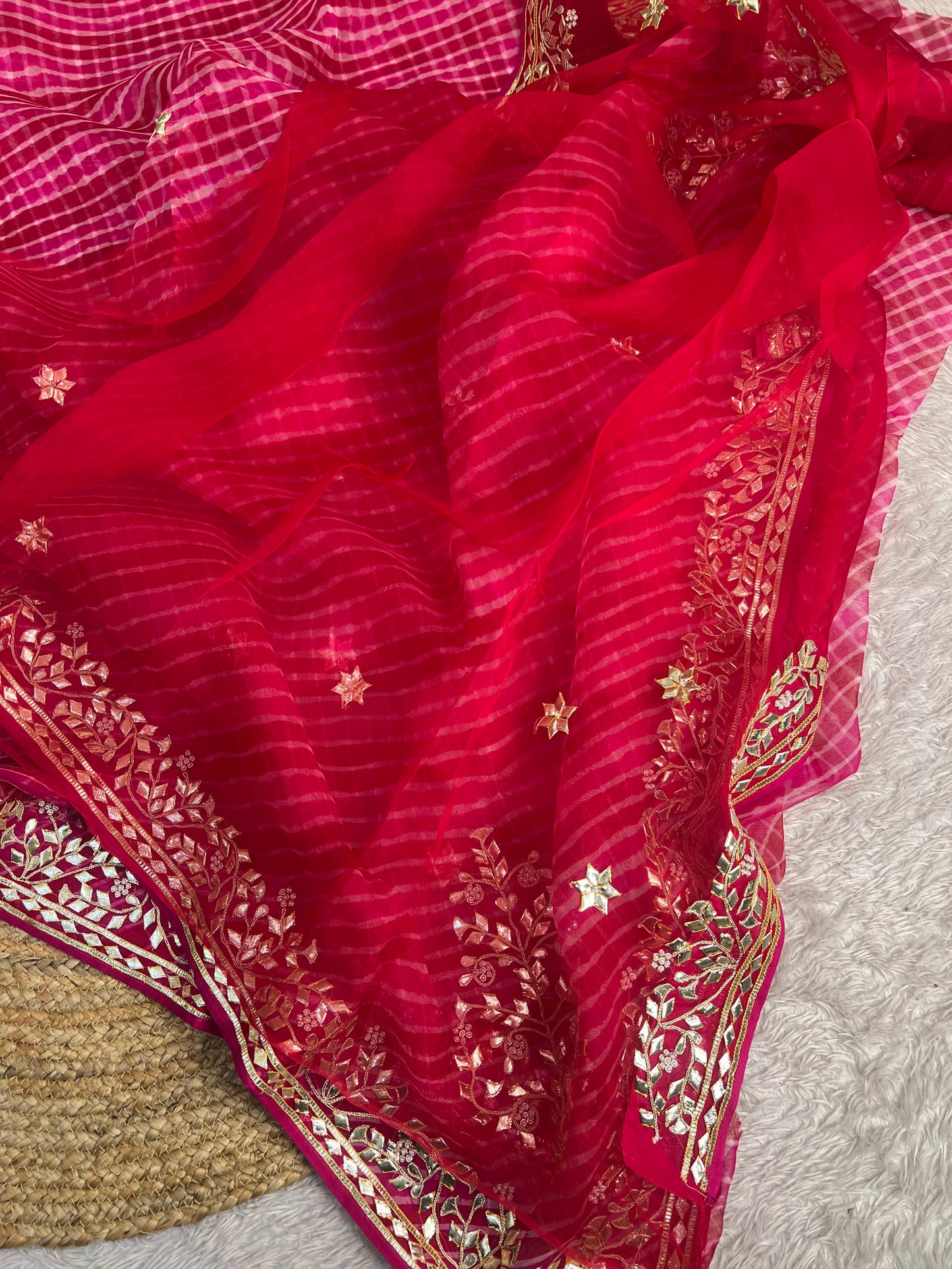 Pure Organza Lehriya