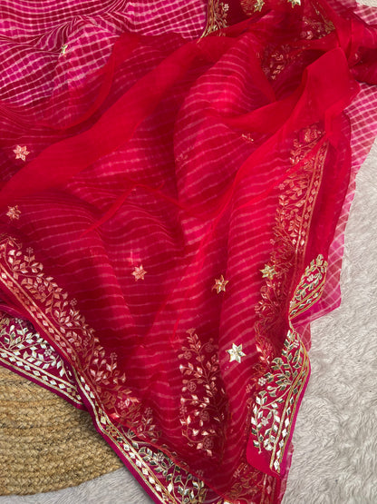 Pure Organza Lehriya