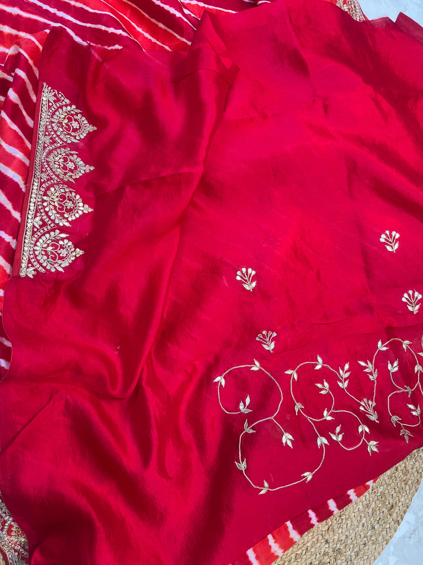 Pure Tussar Silk Lehriya