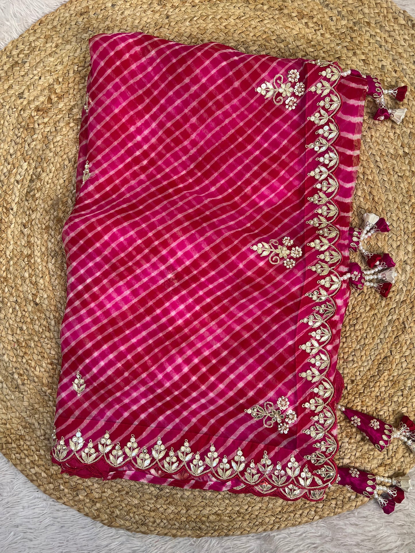 Pure Organza Lehriya ❤️