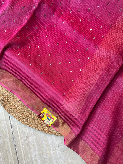 Pure Linen Saree