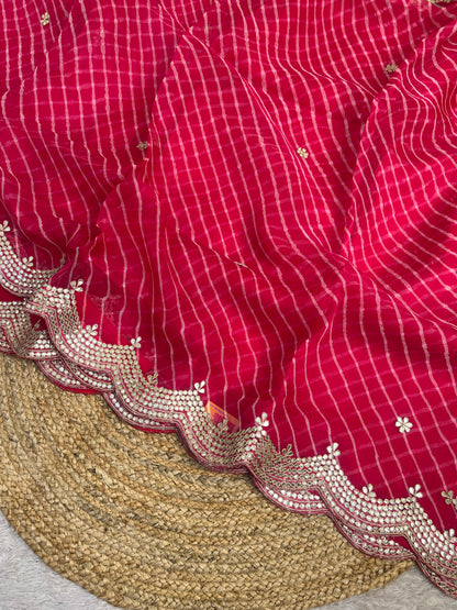 Pure Organza Lehriya