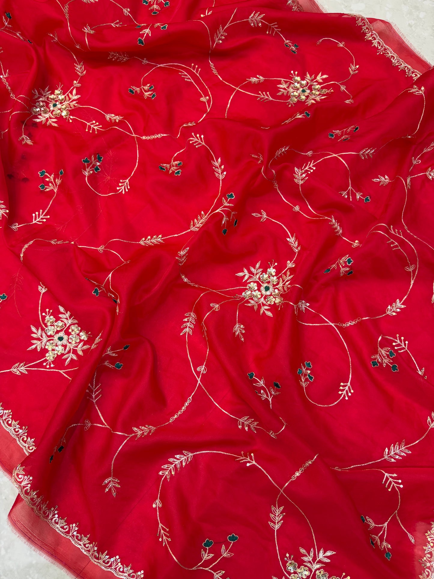 Vintage Work Saree