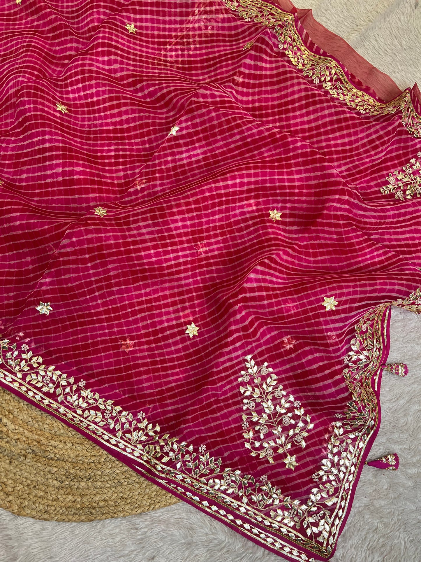 Pure Organza Lehriya