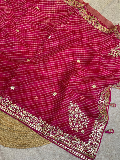 Pure Organza Lehriya