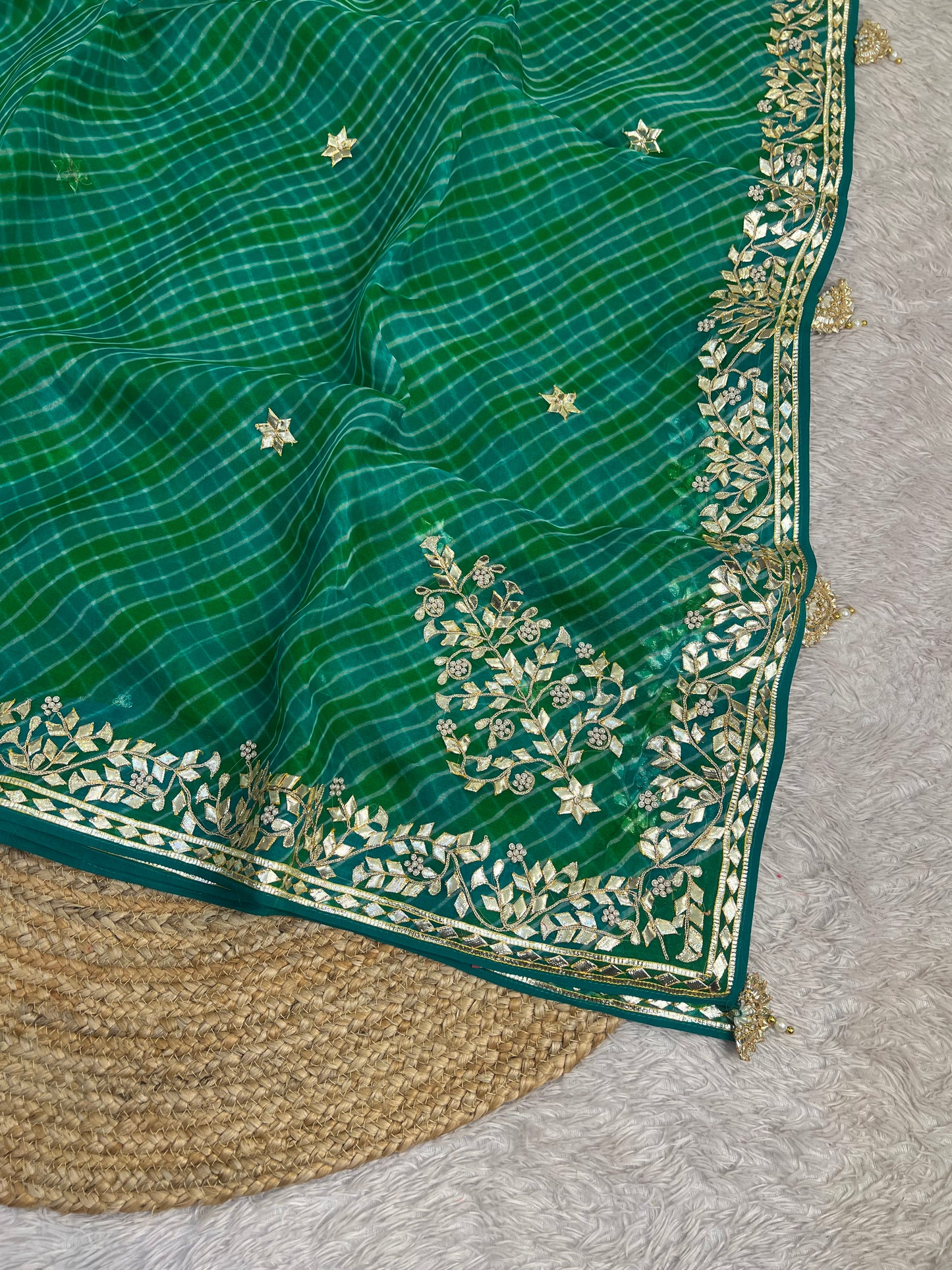 Pure Organza Lehriya