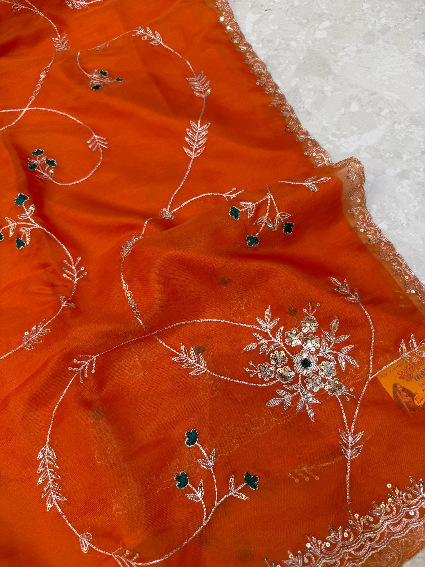 Vintage Work Saree