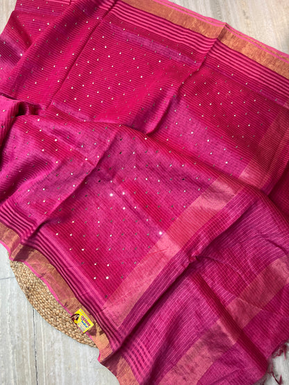 Pure Linen Saree