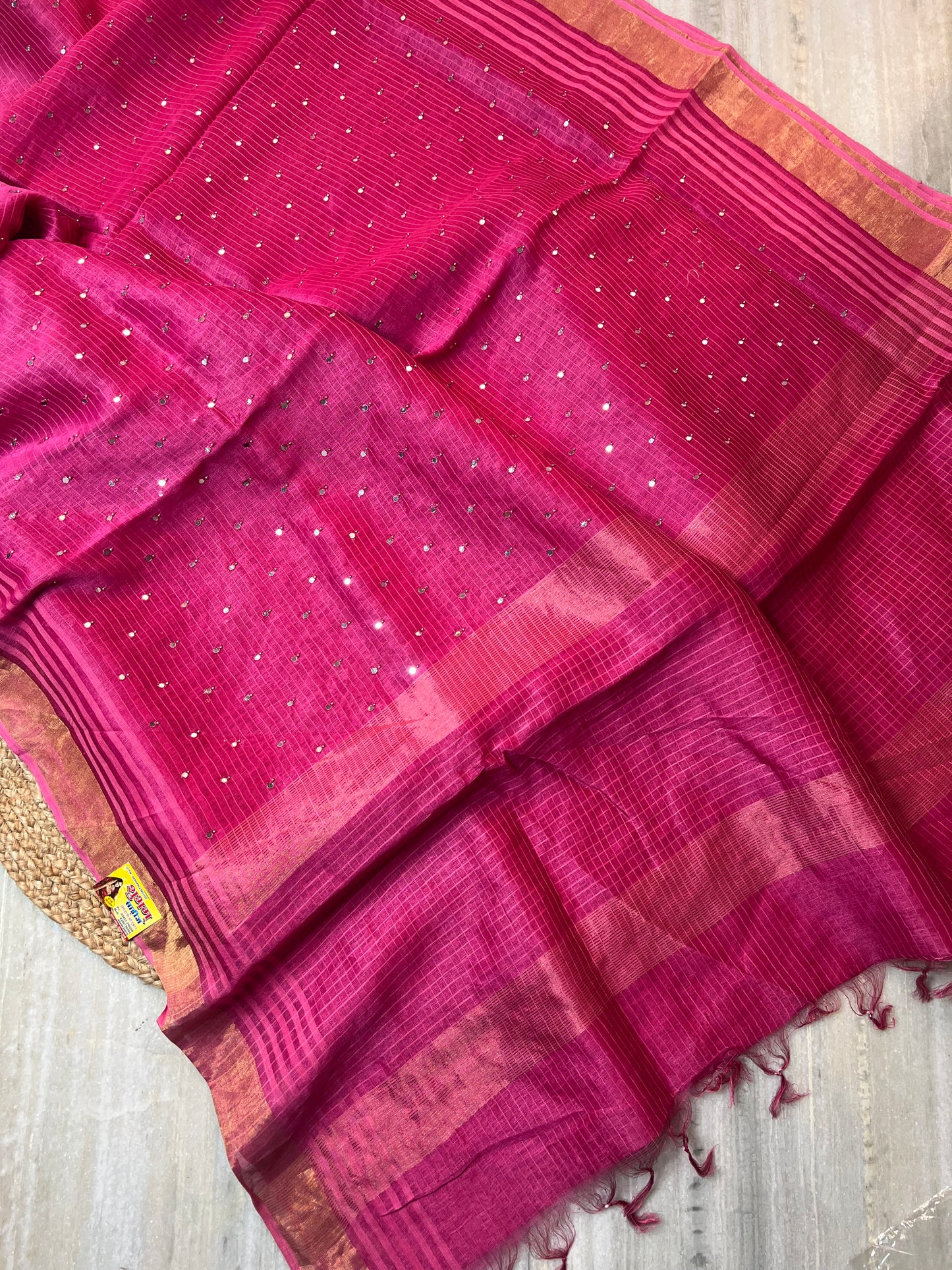 Pure Linen Saree
