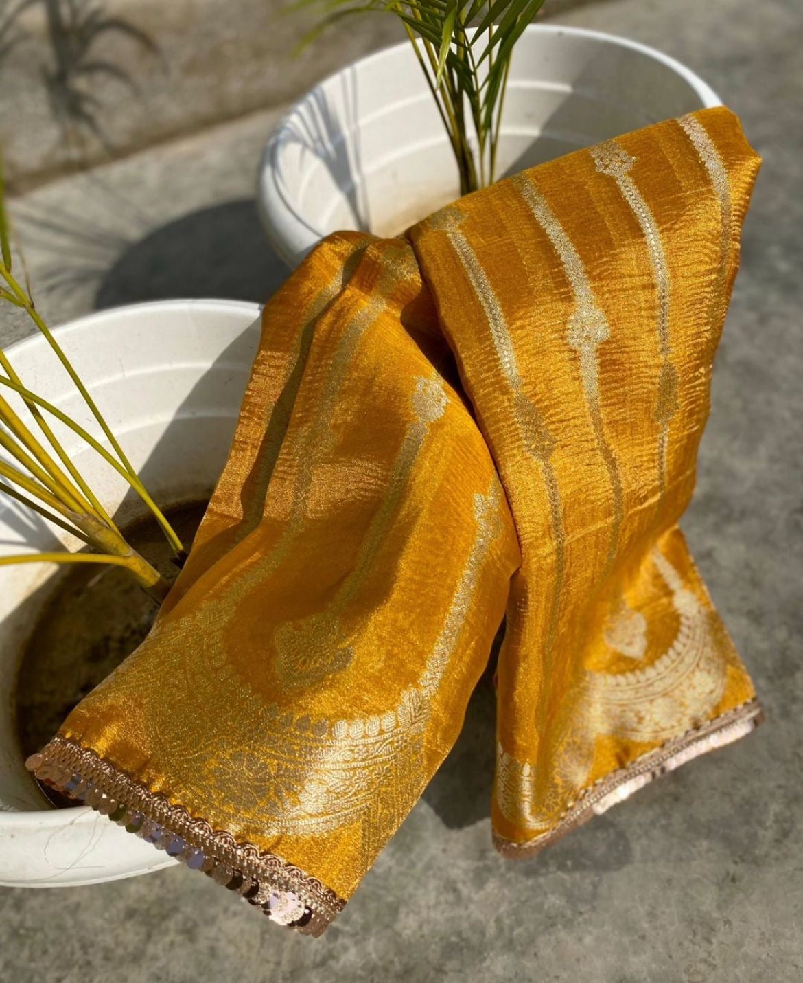 Tissue Crush Banarasi Saree