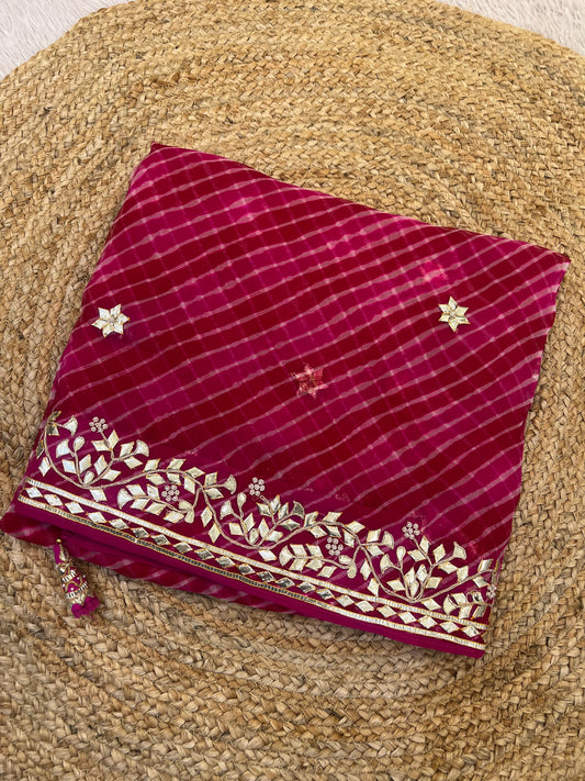 Pure Organza Lehriya