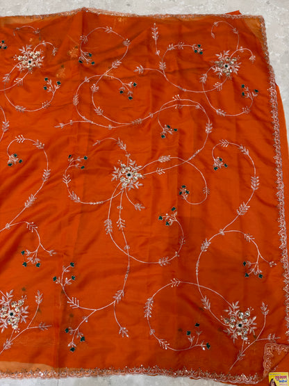Vintage Work Saree