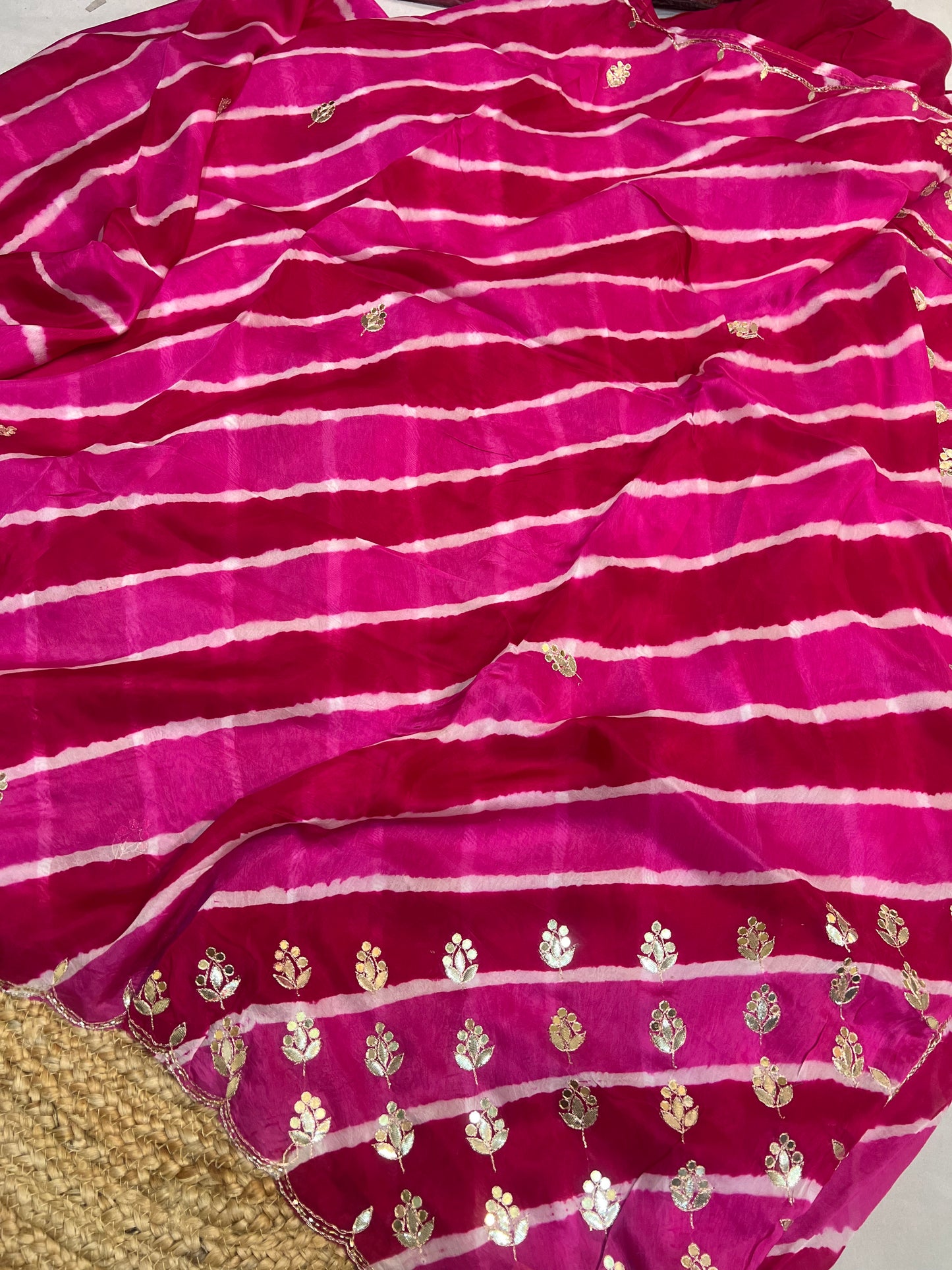 Traditional Lehriya Saree