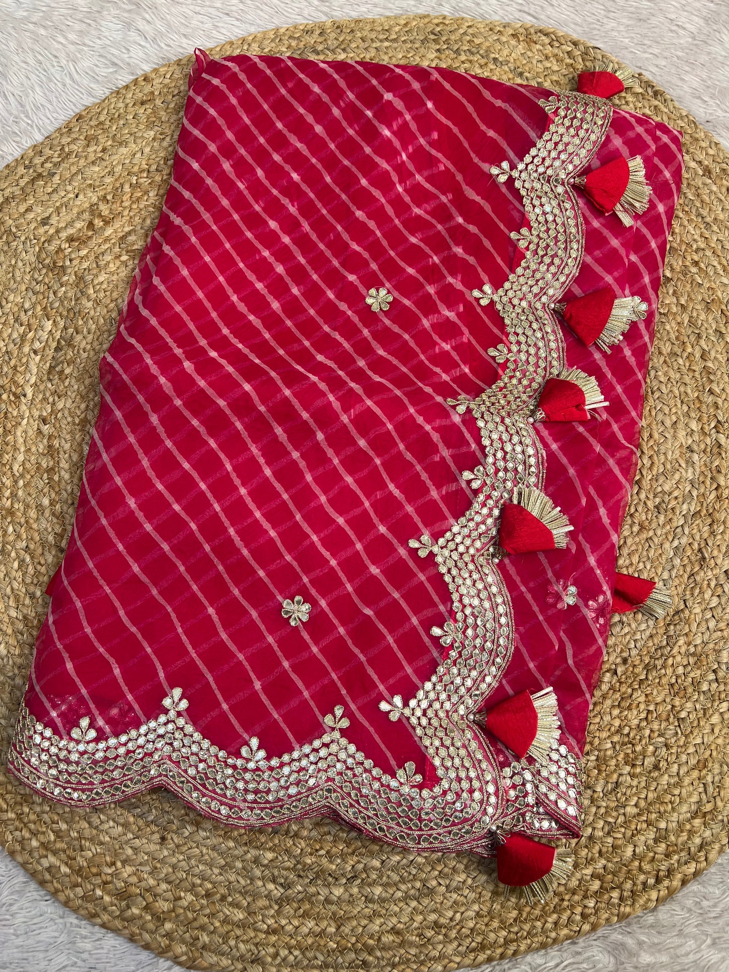Pure Organza Lehriya