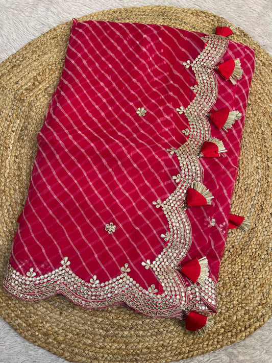 Pure Organza Lehriya