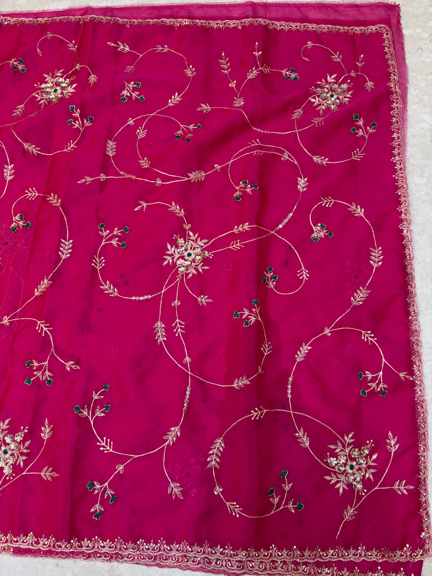 Vintage Work Saree