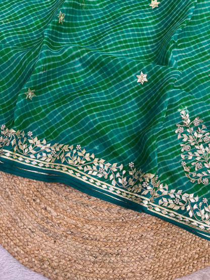 Pure Organza Lehriya
