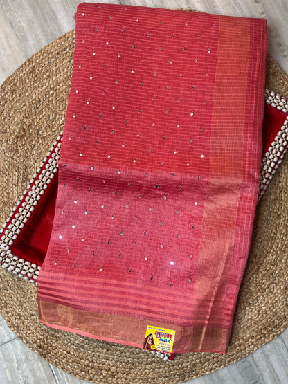 Pure Linen Saree