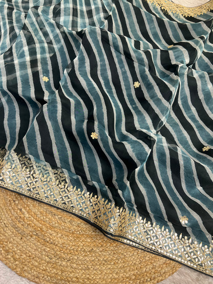 Pure Organza Lehriya