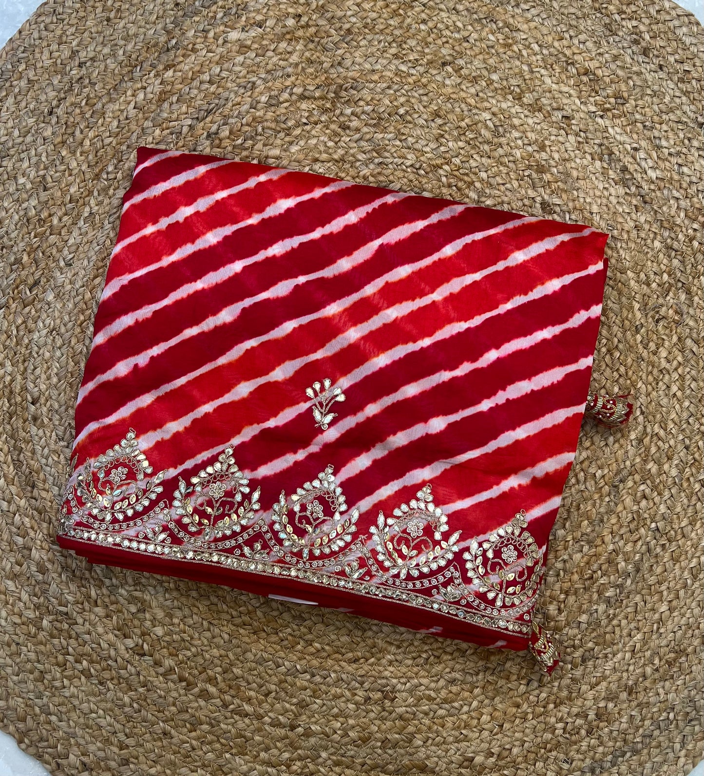 Pure Tussar Silk Lehriya