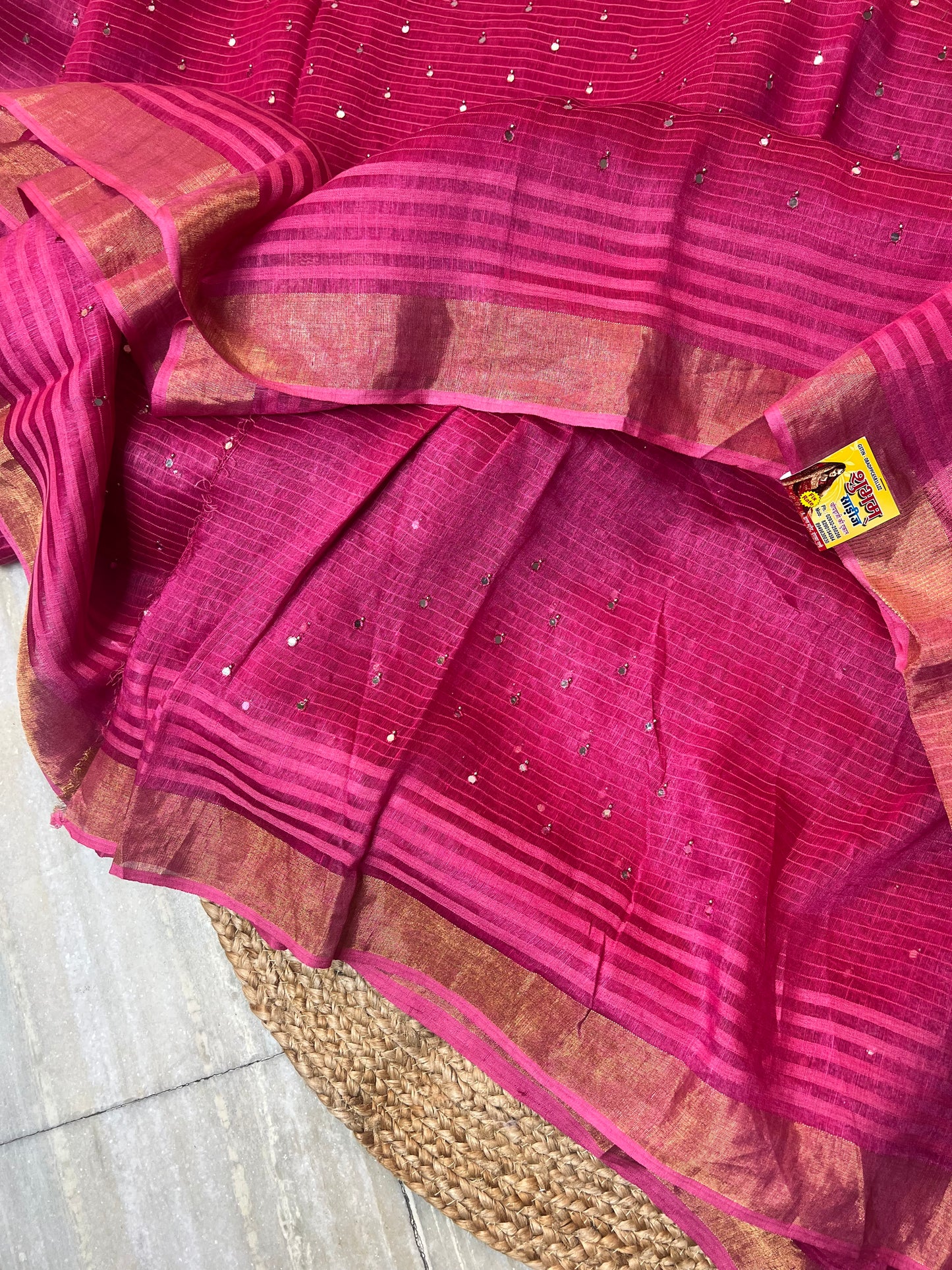 Pure Linen Saree