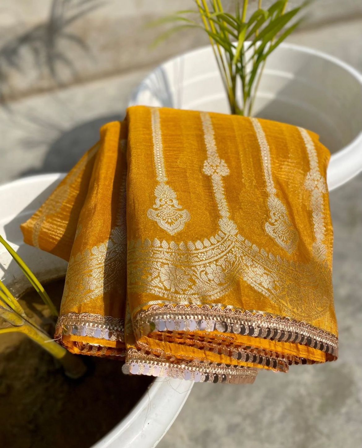 Tissue Crush Banarasi Saree