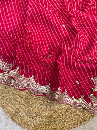 Pure Organza Lehriya