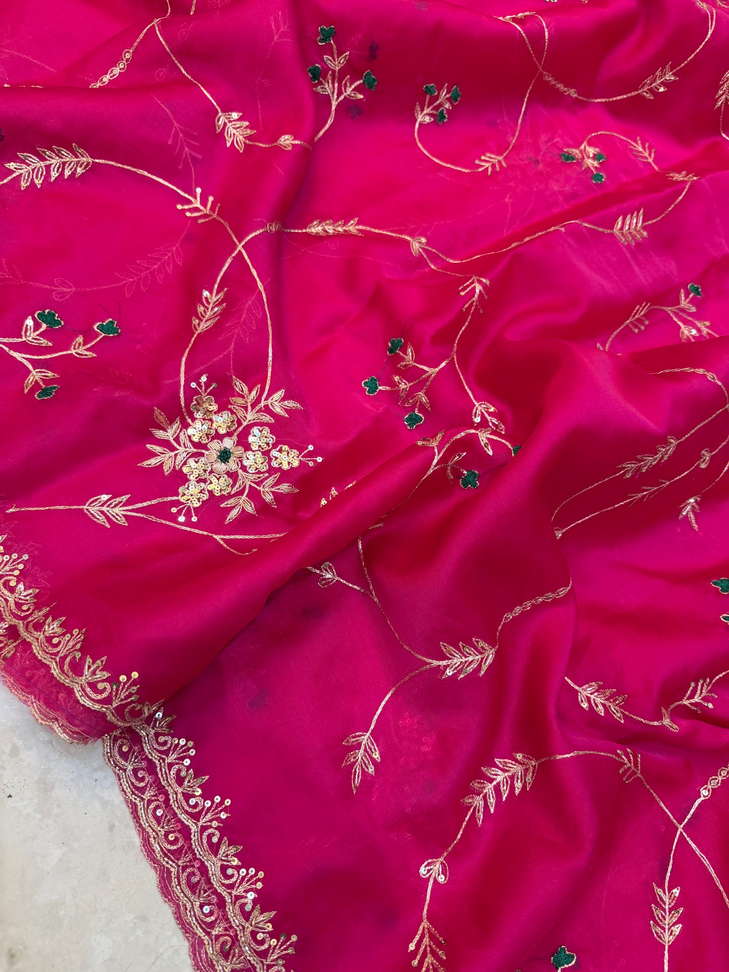 Vintage Work Saree