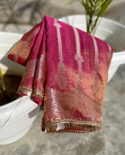 Tissue Crush Banarasi Saree