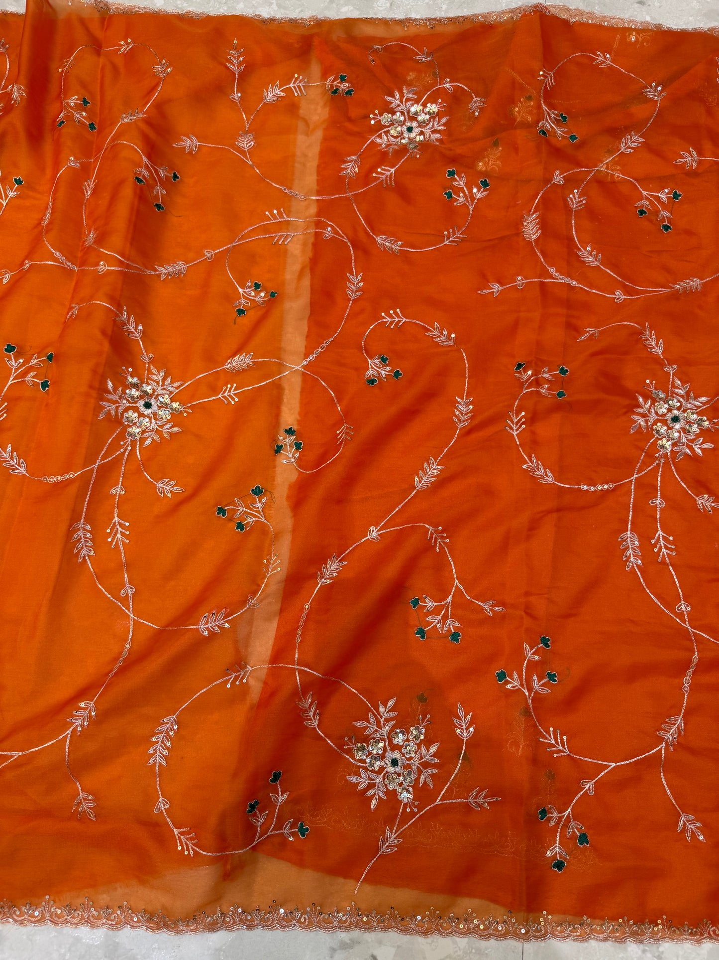 Vintage Work Saree