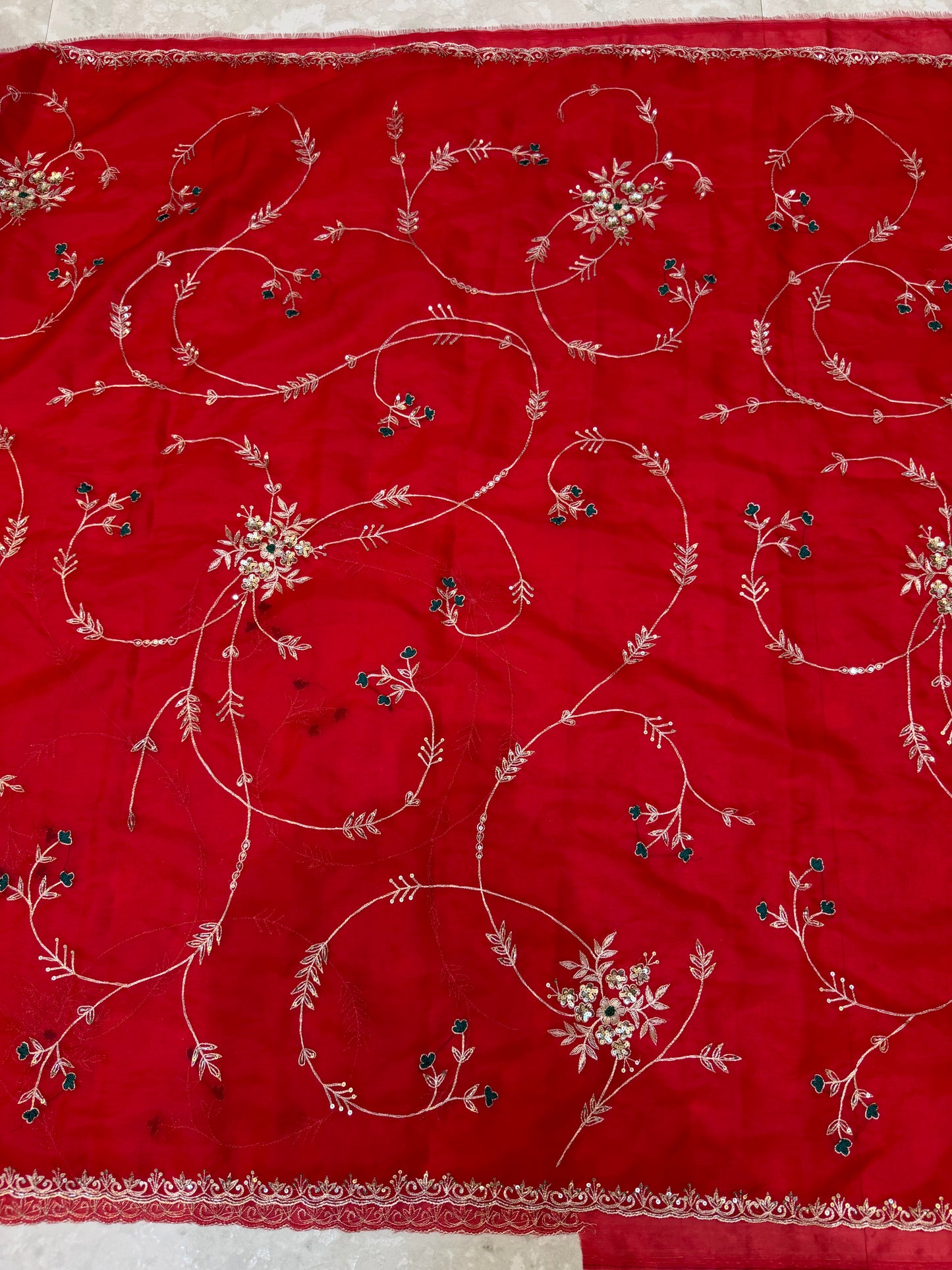 Vintage Work Saree