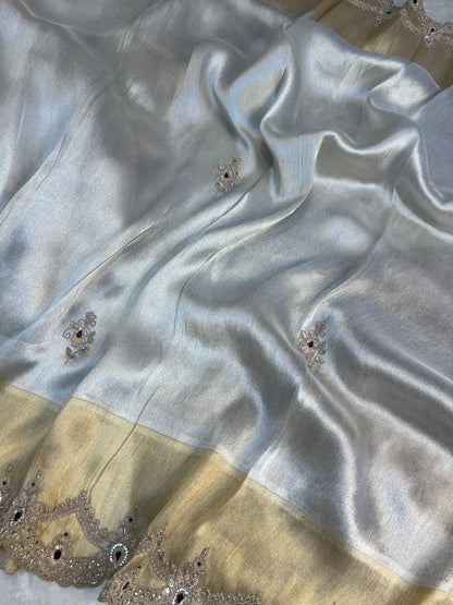 Golden Silver Saree