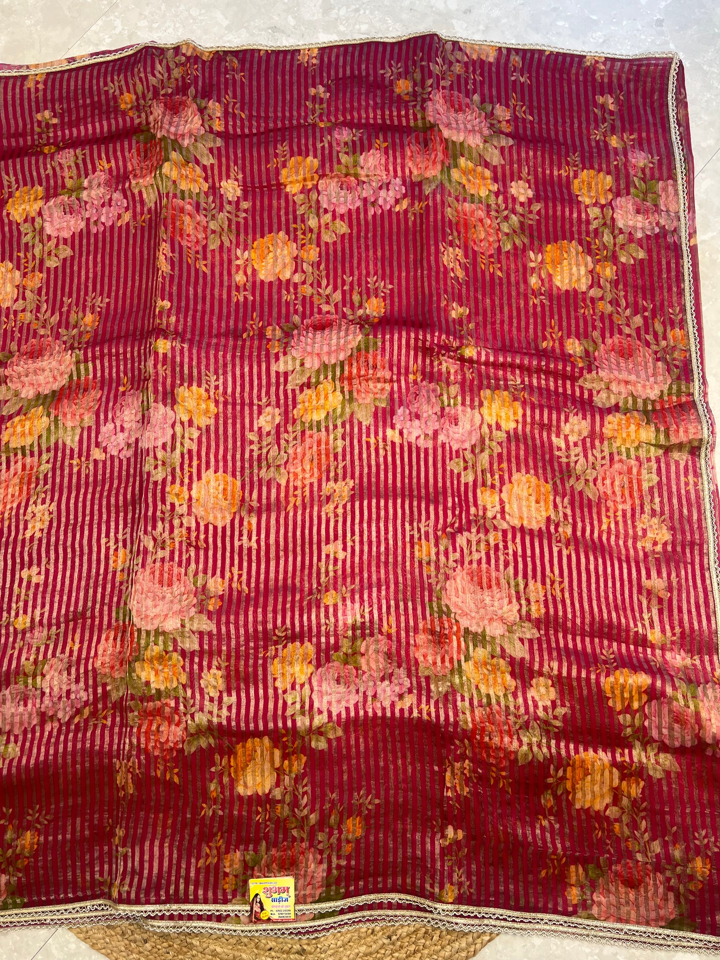 Pure organza silk saree