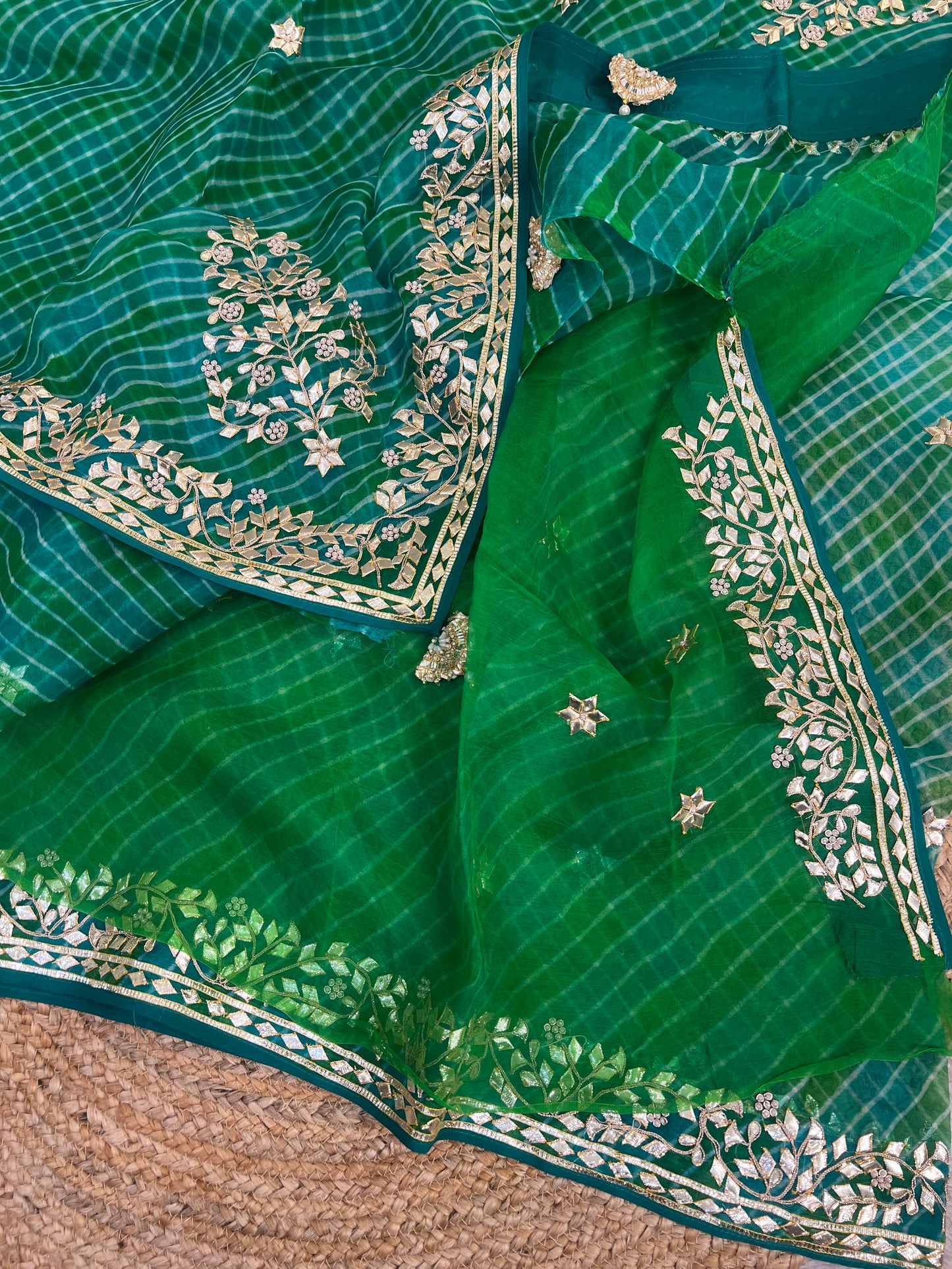 Pure Organza Lehriya